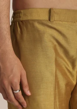 Yellow Silk Zardosi Indowestern Set